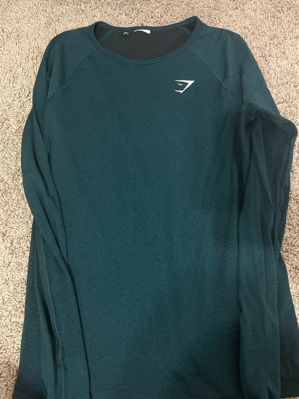 Gymshark Deep Teal Performance Long Sleeve